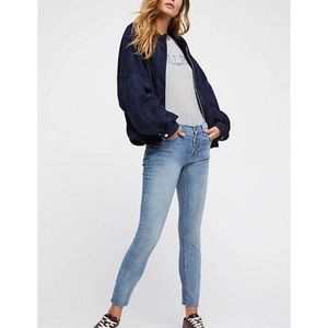 Free People Button Fly Regan Raw Hem Jeans